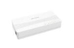 Hikvision white network switch with LED indicators