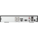 Back panel of a DVR with various ports.