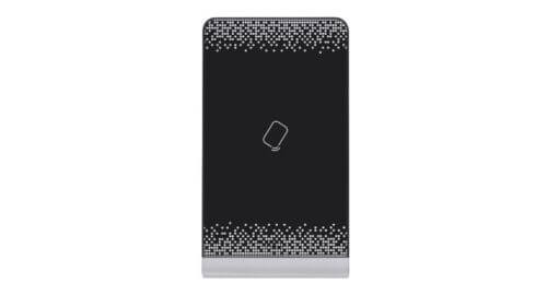 Black Wireless Charger with white pixel design