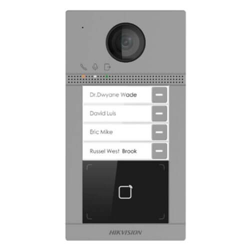 Hikvision video doorbell with name list display