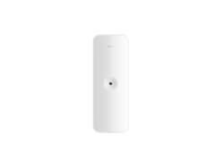 White wireless router, vertical orientation