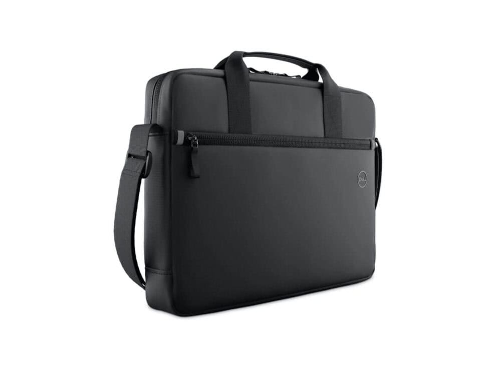 dell ecoloop essential briefcase 14 16 cc3624 Black Dell laptop bag with shoulder strap