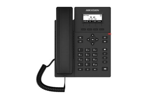 Hikvision black office desk phone