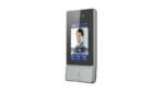 Video door phone with screen displaying a man.
