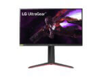 LG UltraGear gaming monitor with game character