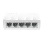 White Ethernet network switch with five ports