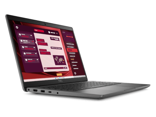 Dell laptop with graphical interface