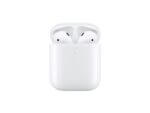 White wireless earbuds in charging case
