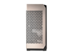 Gold computer tower with perforated design