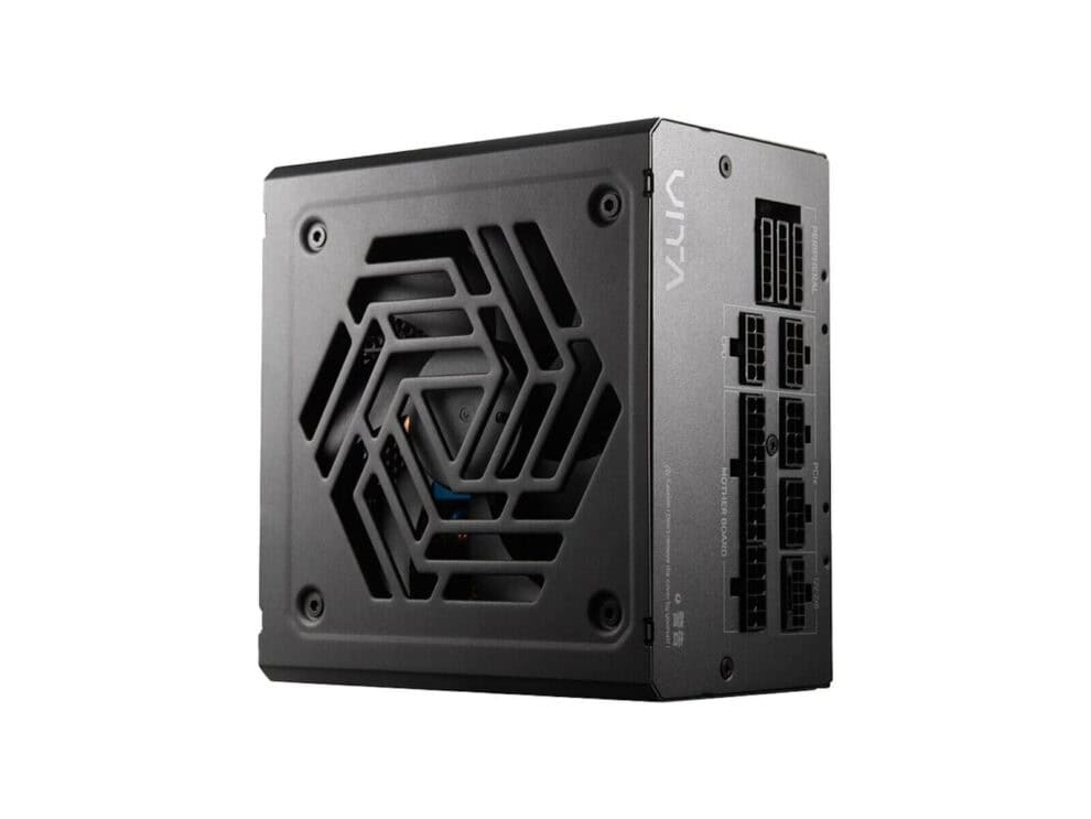 Computer power supply unit with multiple connectors.