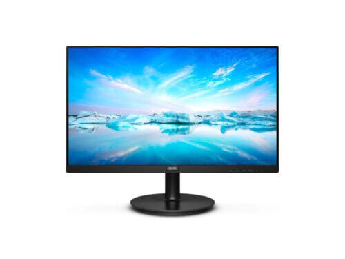 Philips monitor with arctic landscape screensaver