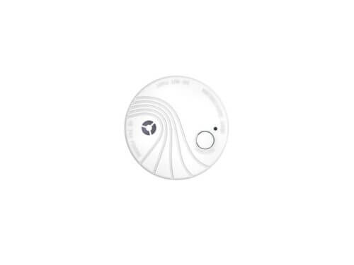 White smoke detector isolated on white background
