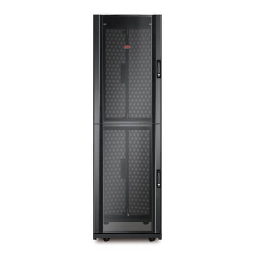 APC server rack enclosure front view