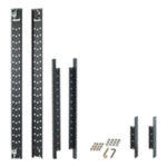Rack mounting rails and hardware set