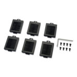 Cable management set with screws and tool.