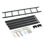 Ladder mounting hardware kit with bolts and brackets.