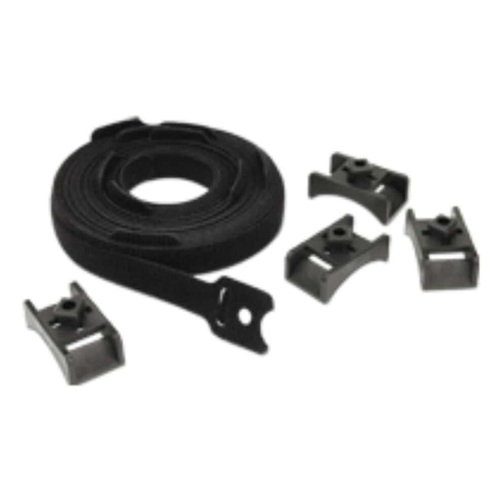 Black strap with plastic clips