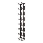 Vertical metal cable management rack