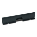 Black plastic cover with cutout