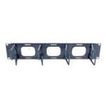 Metal cable management bracket with hooks