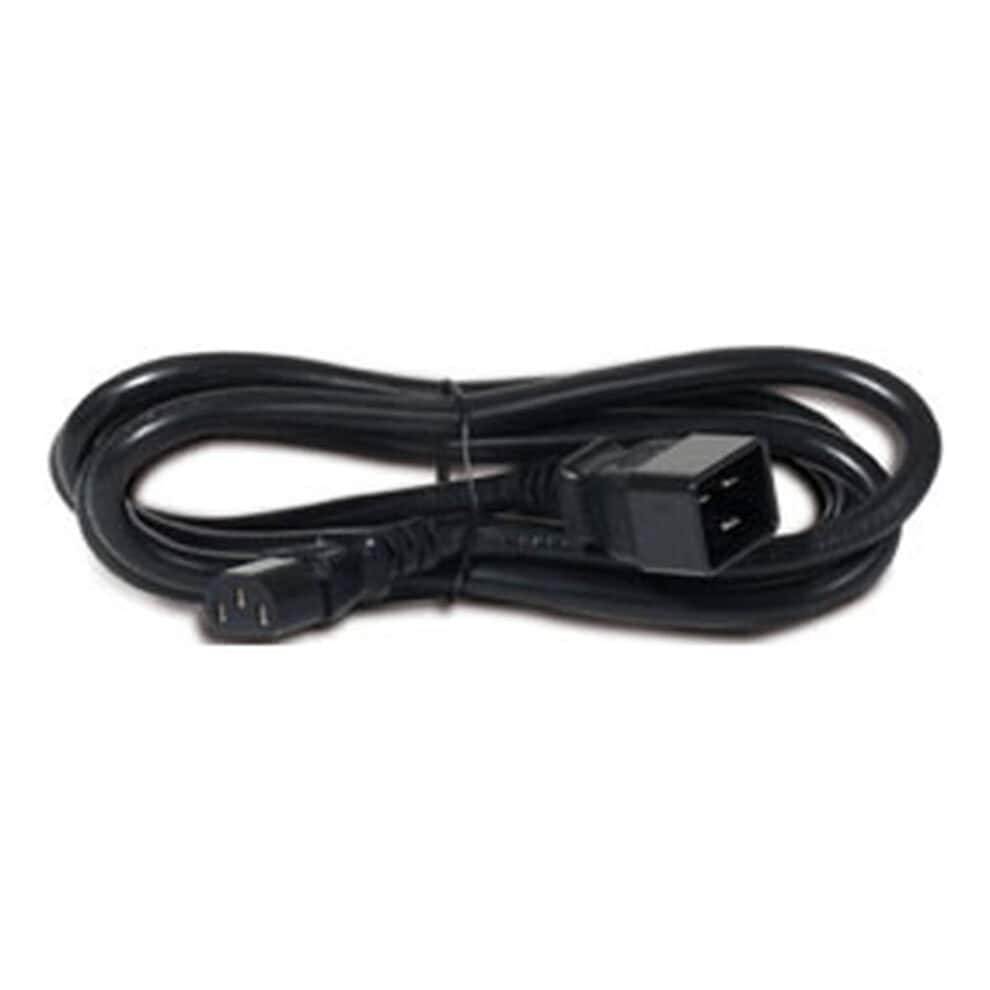 power cord, c13 to c20, 2.0m Black power cord with plug
