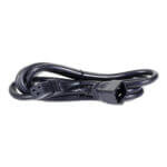 Black power cable, coiled