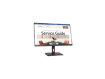 Computer monitor displaying service guide