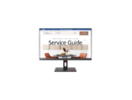 Monitor displaying service guide template