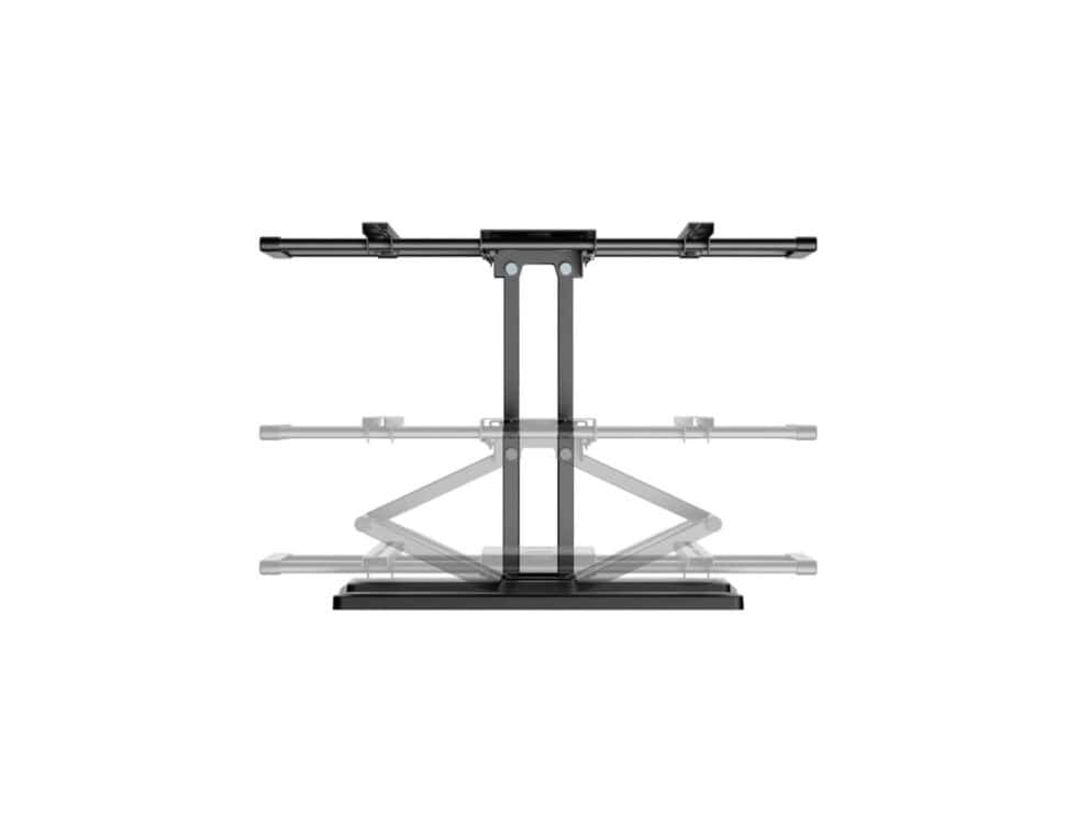 Adjustable standing desk converter mechanism