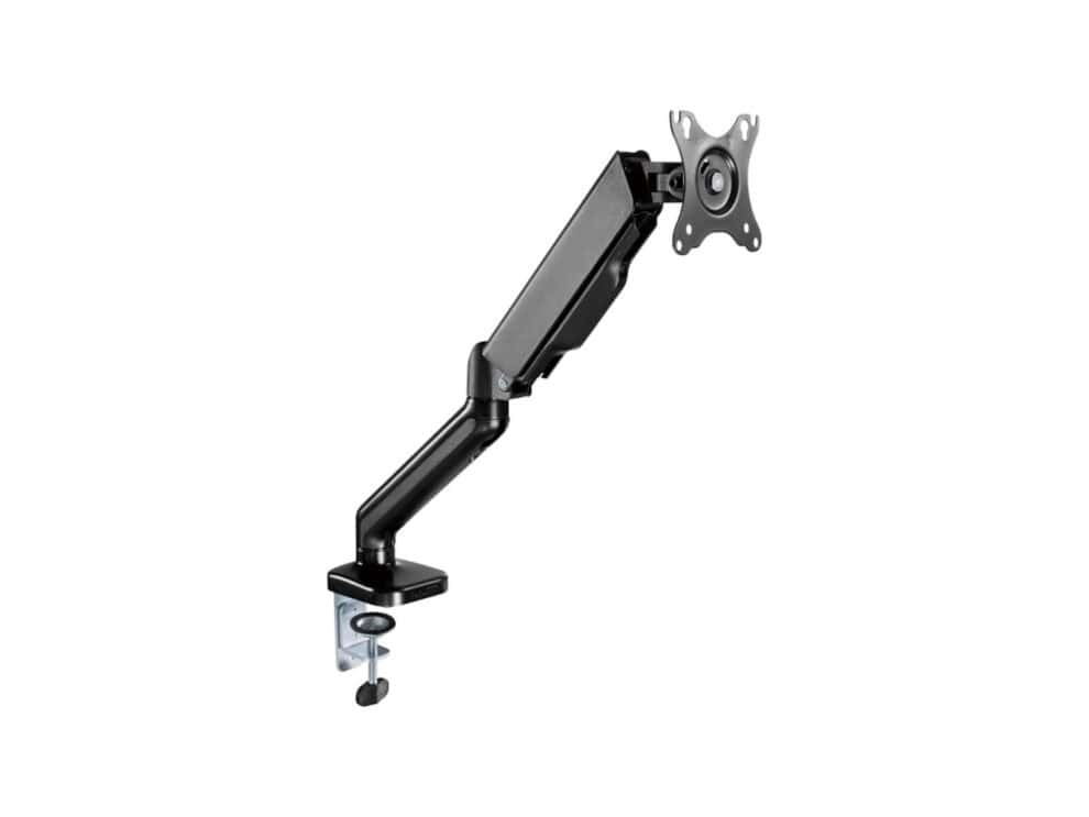 Adjustable monitor arm with clamp