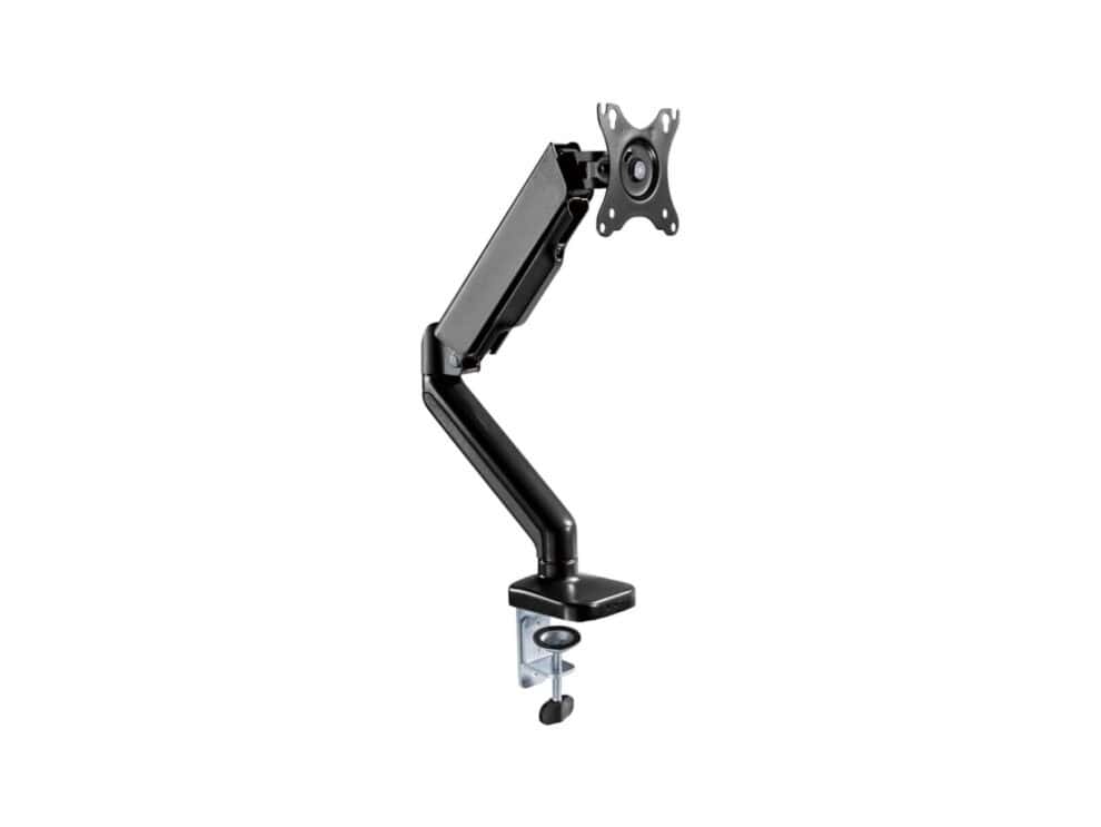 Adjustable monitor arm clamp mount