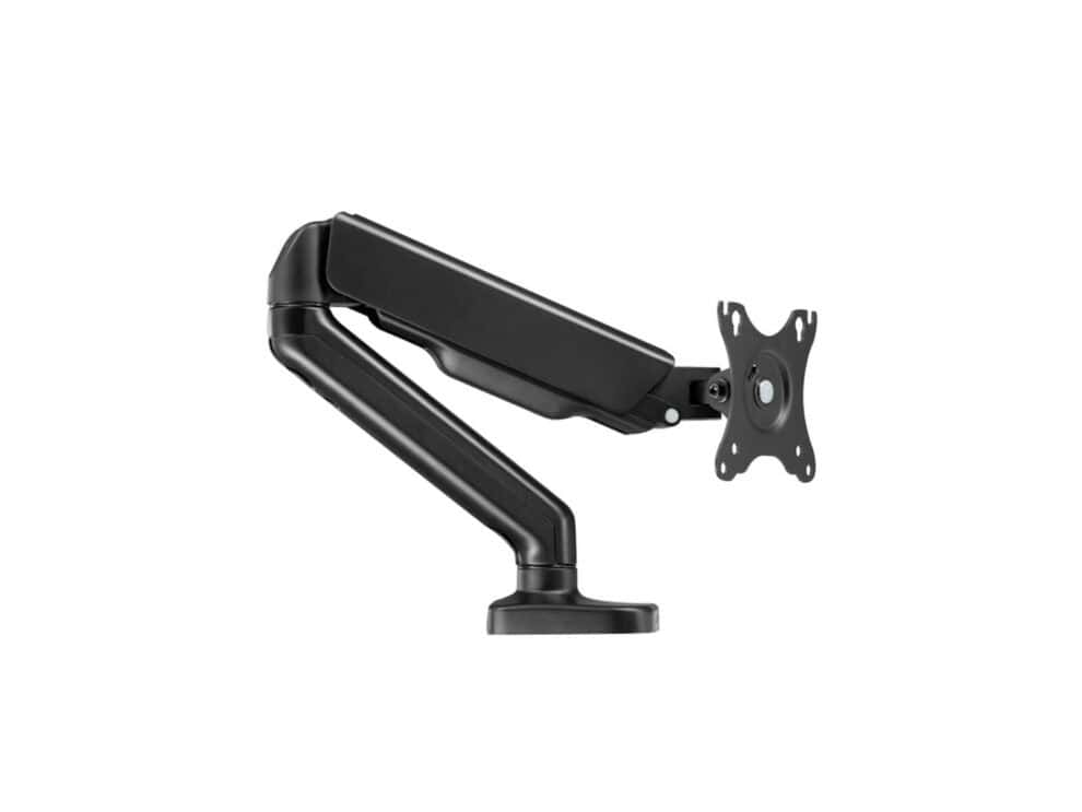 Black adjustable monitor mount arm