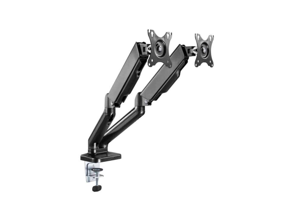 Dual monitor arm mount