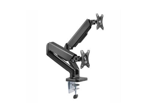 Dual monitor adjustable arm mount