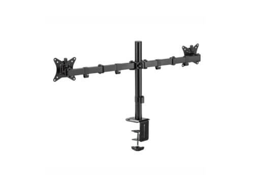 winx rise simple adjustable dual monitor arm Dual monitor desk mount stand clamp
