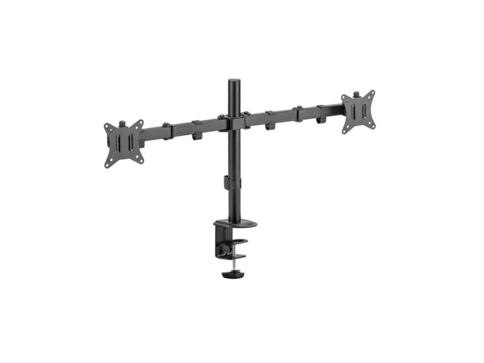 winx rise simple adjustable dual monitor arm Dual monitor desk mount bracket