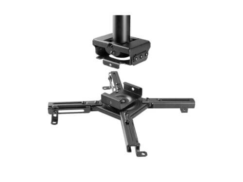 Black ceiling projector mount bracket