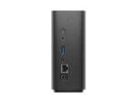 Back view external hard drive ports.