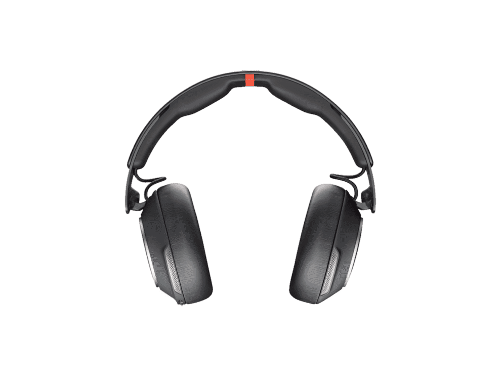 Black over-ear headphones front view