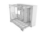 Empty white computer case
