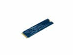 Blue M.2 NVMe SSD module.