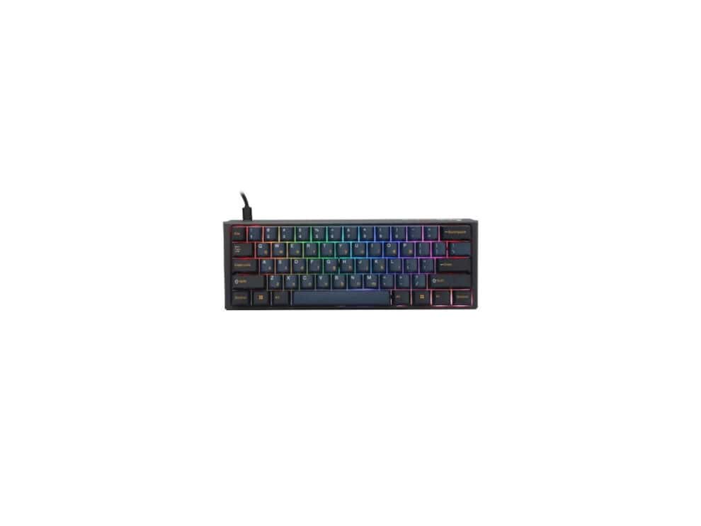 ducky keyboard one 3 pro 60% cherry mx2a red . RGB mechanical gaming keyboard