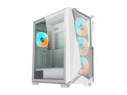 Gaming PC case with RGB fans.