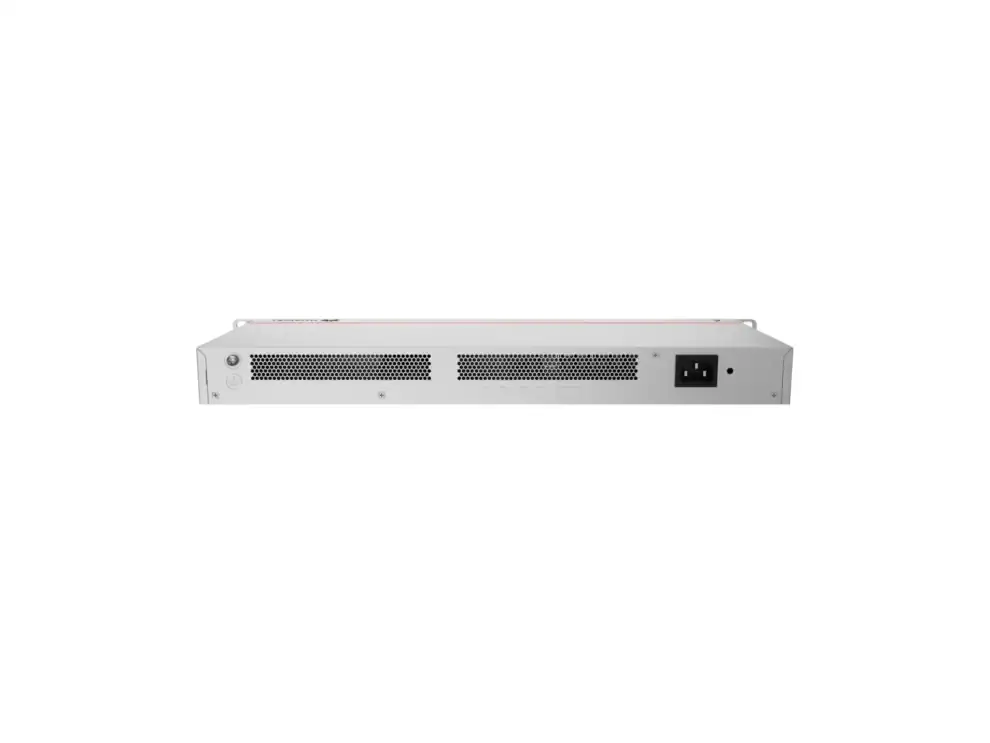 Rear view of server rack-mounted device