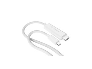 White USB-C to HDMI cable