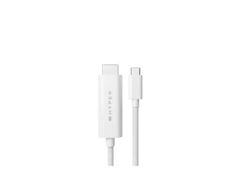 Hyper white USB-C charging cable