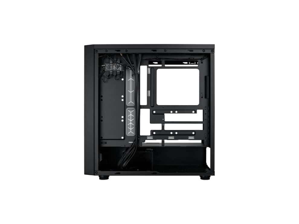 Empty black computer case.