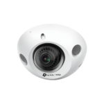 TP-Link VIGI security camera, white, wide lens.
