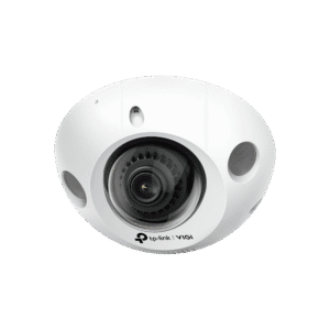 TP-Link VIGI security camera, white, wide lens.