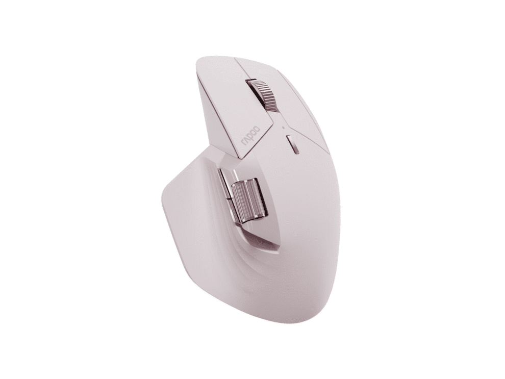 Ergonomic wireless computer mouse.